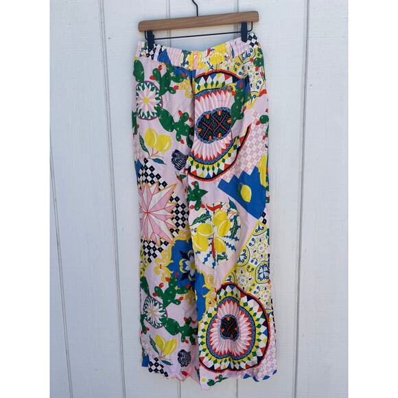 NWT Anthropologie Maeve Straight Leg Pull On Silky Pants, Sz S - Picture 4 of 8